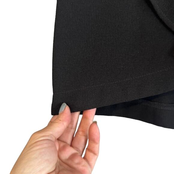 Olivaceous Black Asymmetrical Ruffle Zipper Back Mini Skirt Women Sz S - Picture 4 of 8